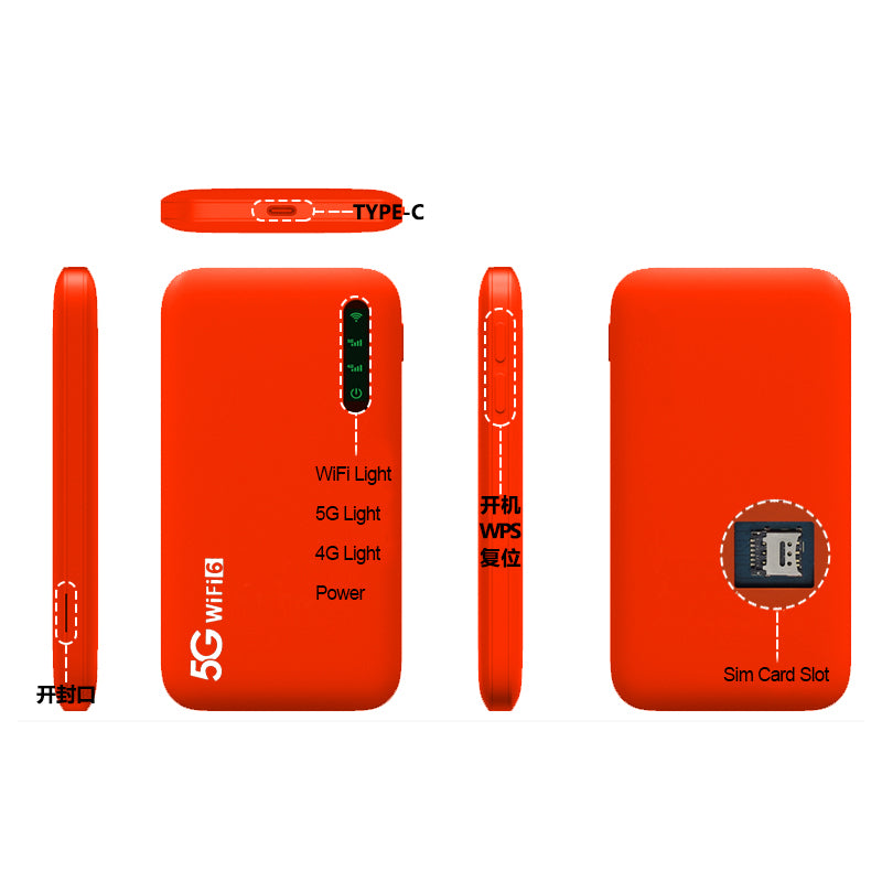 Unlocked Sim Card 5G Mobile WiFi 6 Hotspot L70MB
